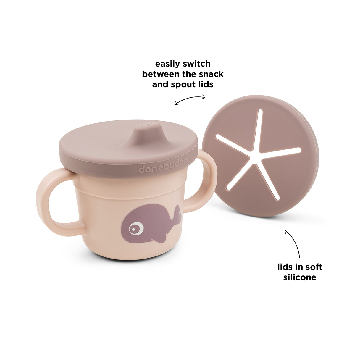 Foodie spout/snack cup - Wally - Powder