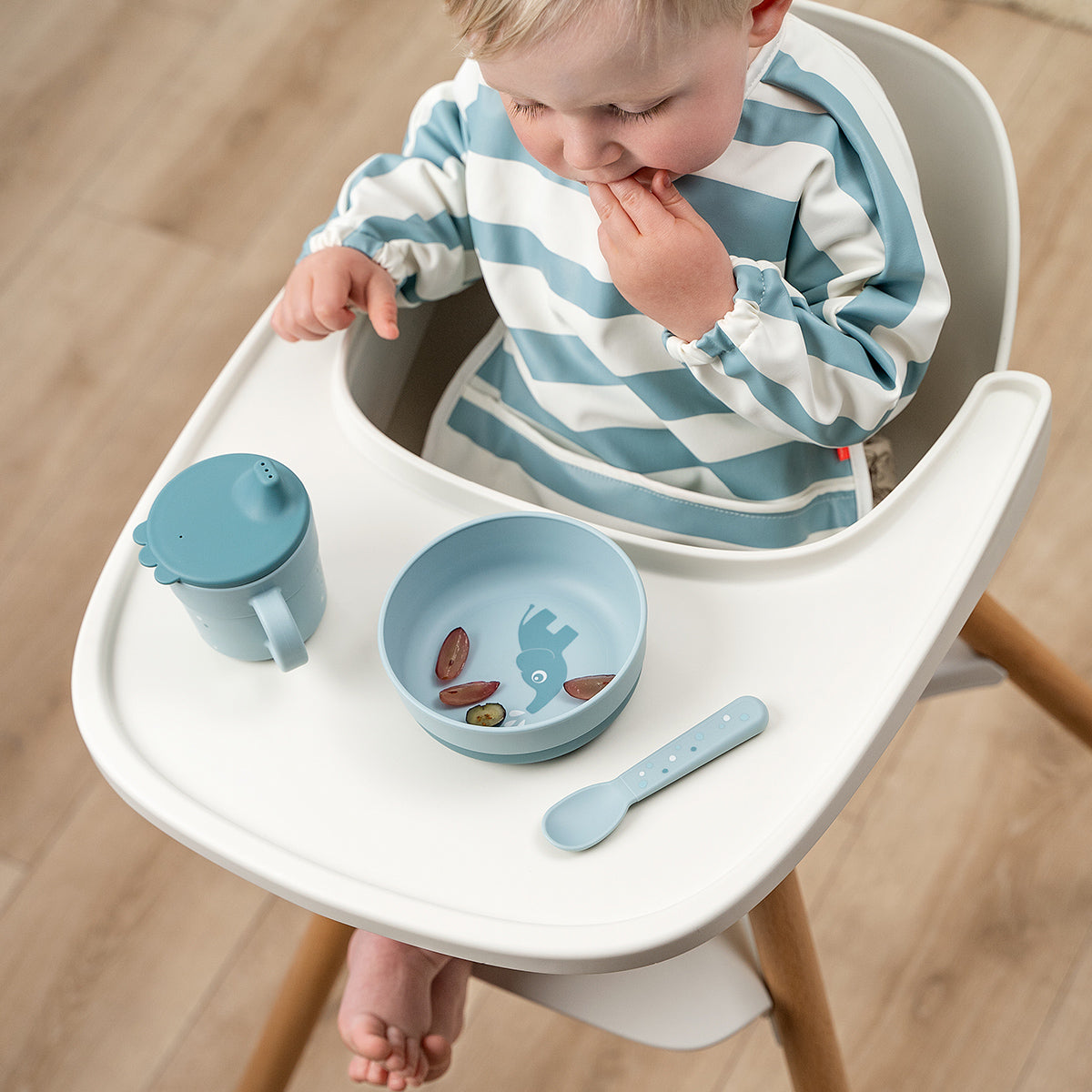 Foodie spout cup - Happy dots - Blue