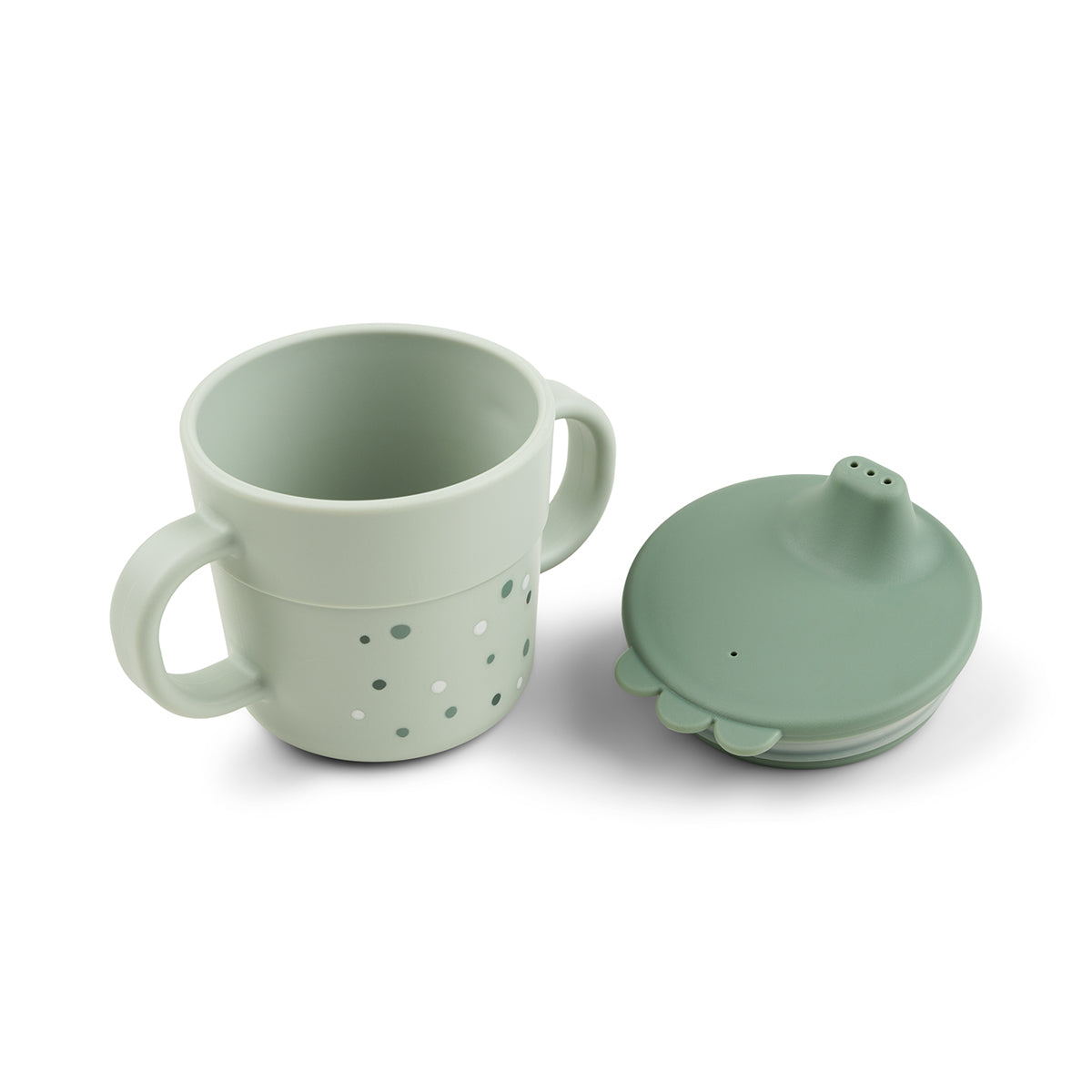 Foodie tasse d'apprentissage - Happy dots - Vert