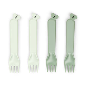 Kiddish fork 4-pack - Raffi - Green