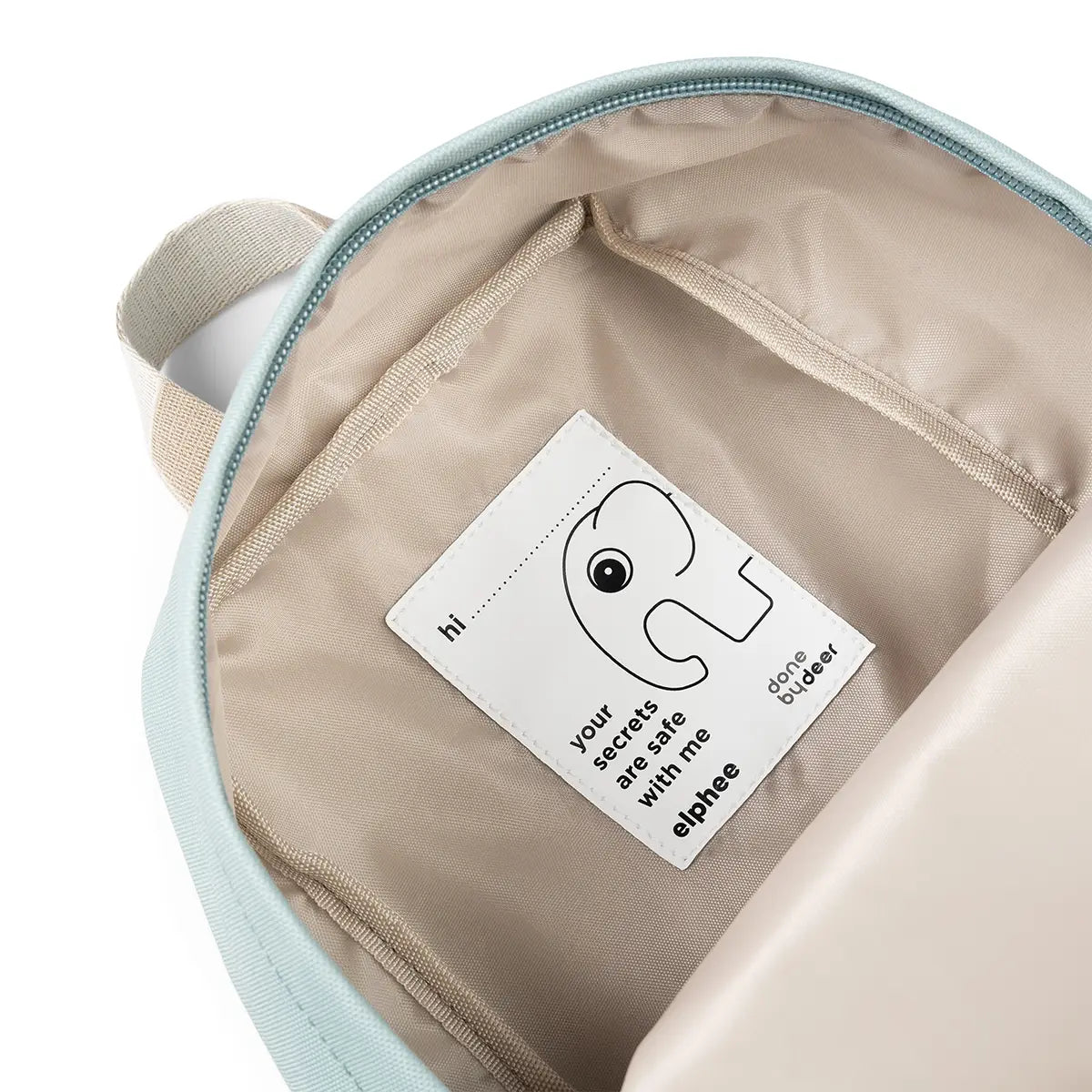 Kids canvas backpack Elphee Blue Shop at Done by Deer official webshop