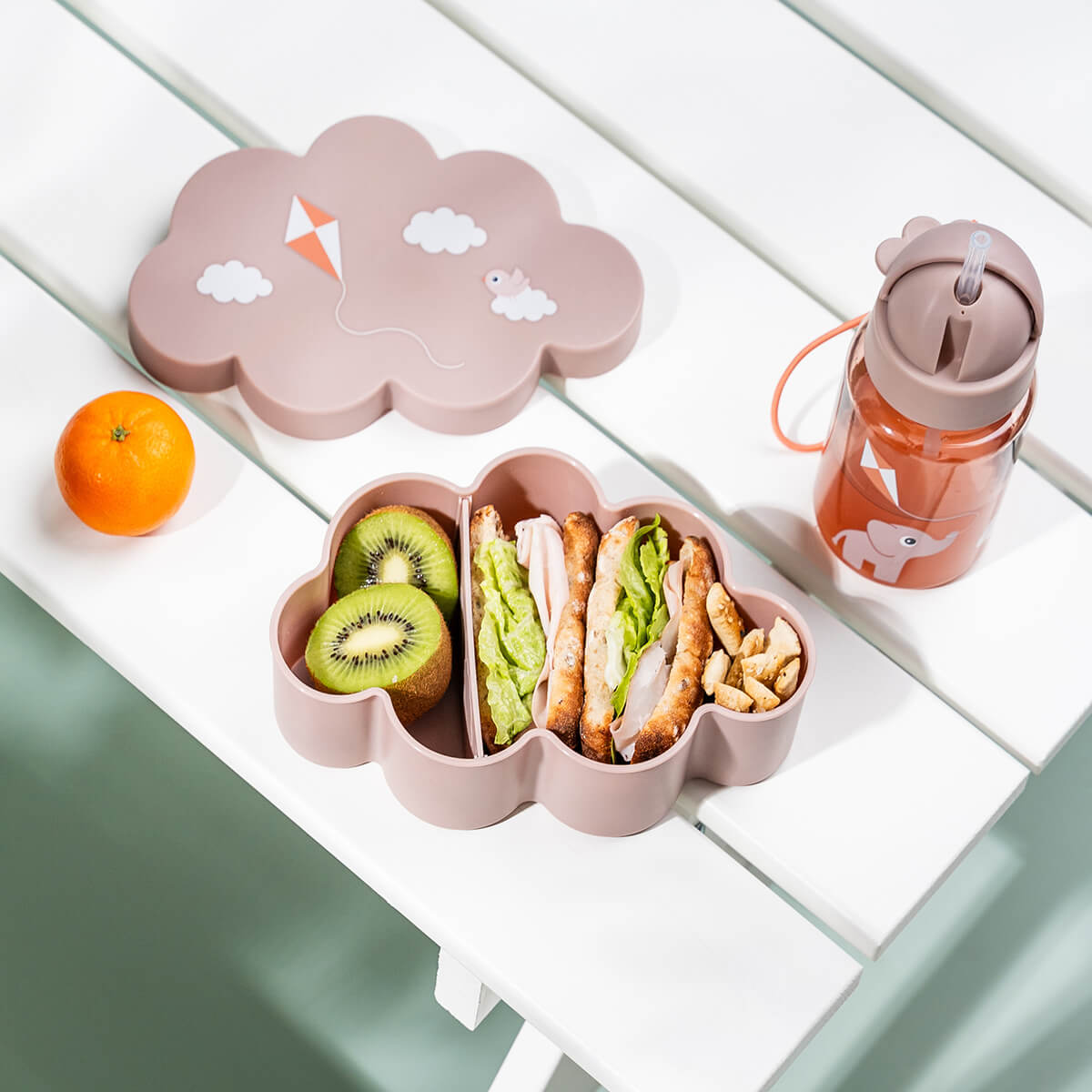 Set gourde et boîtes à goûter - Playground - Rose