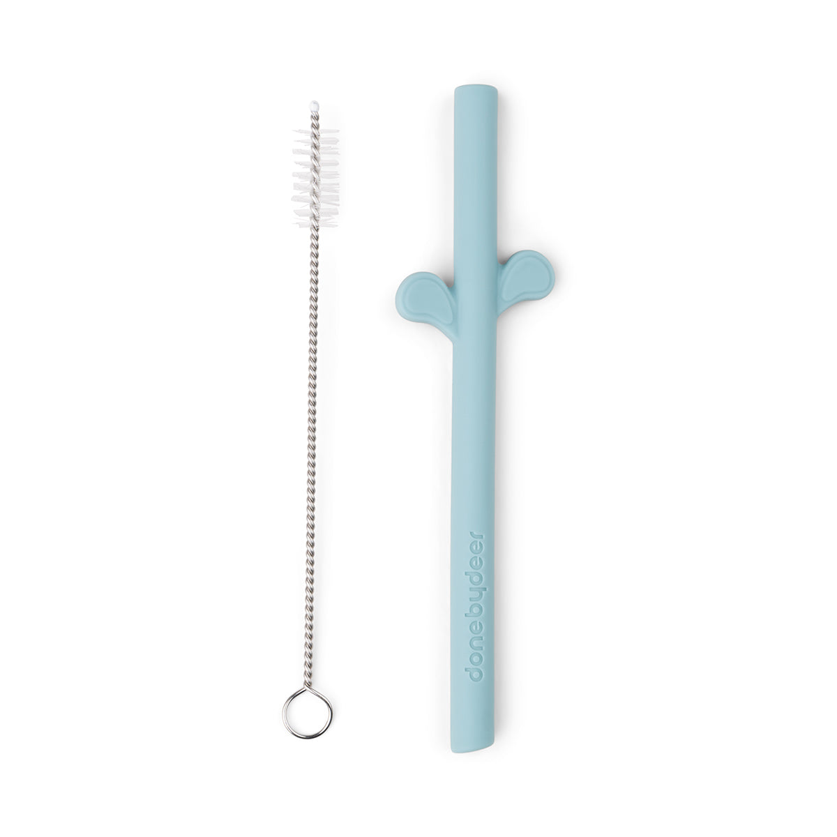 Peekaboo silicone straw 5-pack - Blue mix