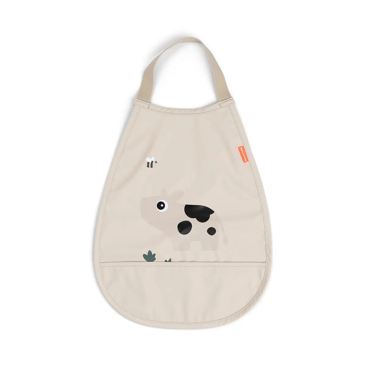 Pull-over bib - Tiny farm - Sand