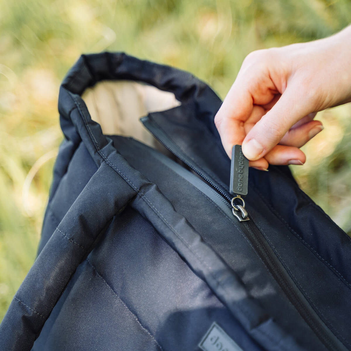 sac à langer langer fourre-tout matelassé - Noir