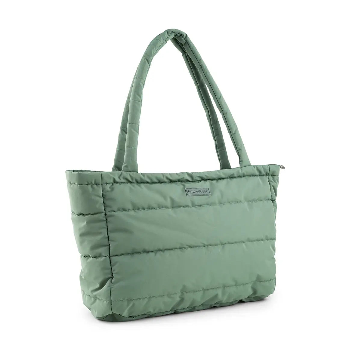 Quilted changing tote bag Green Shop at Done by Deer official webshop