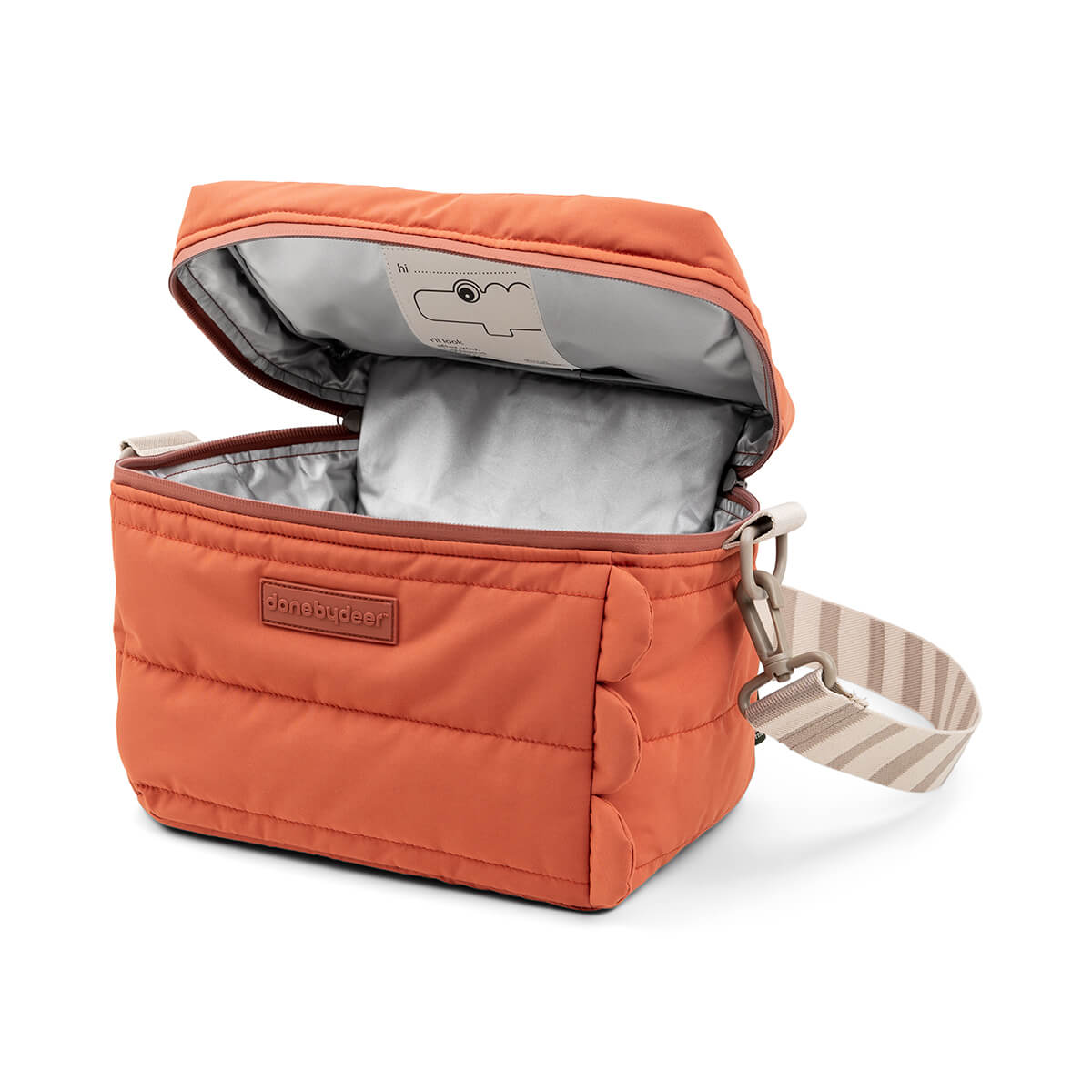 Quilted insulation bag - Croco - Papaya