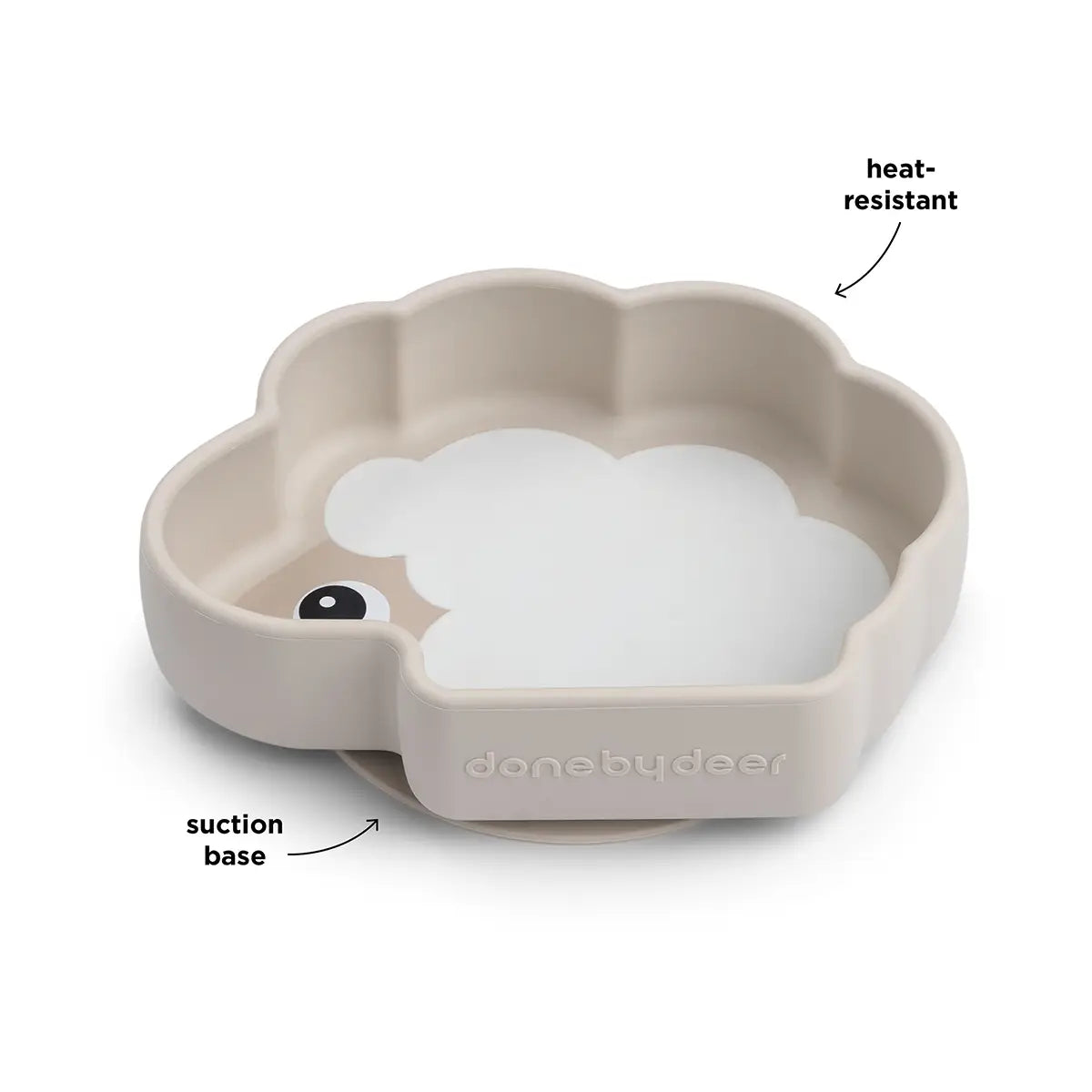 Bol silicone avec ventouse - Sheepy - Sable