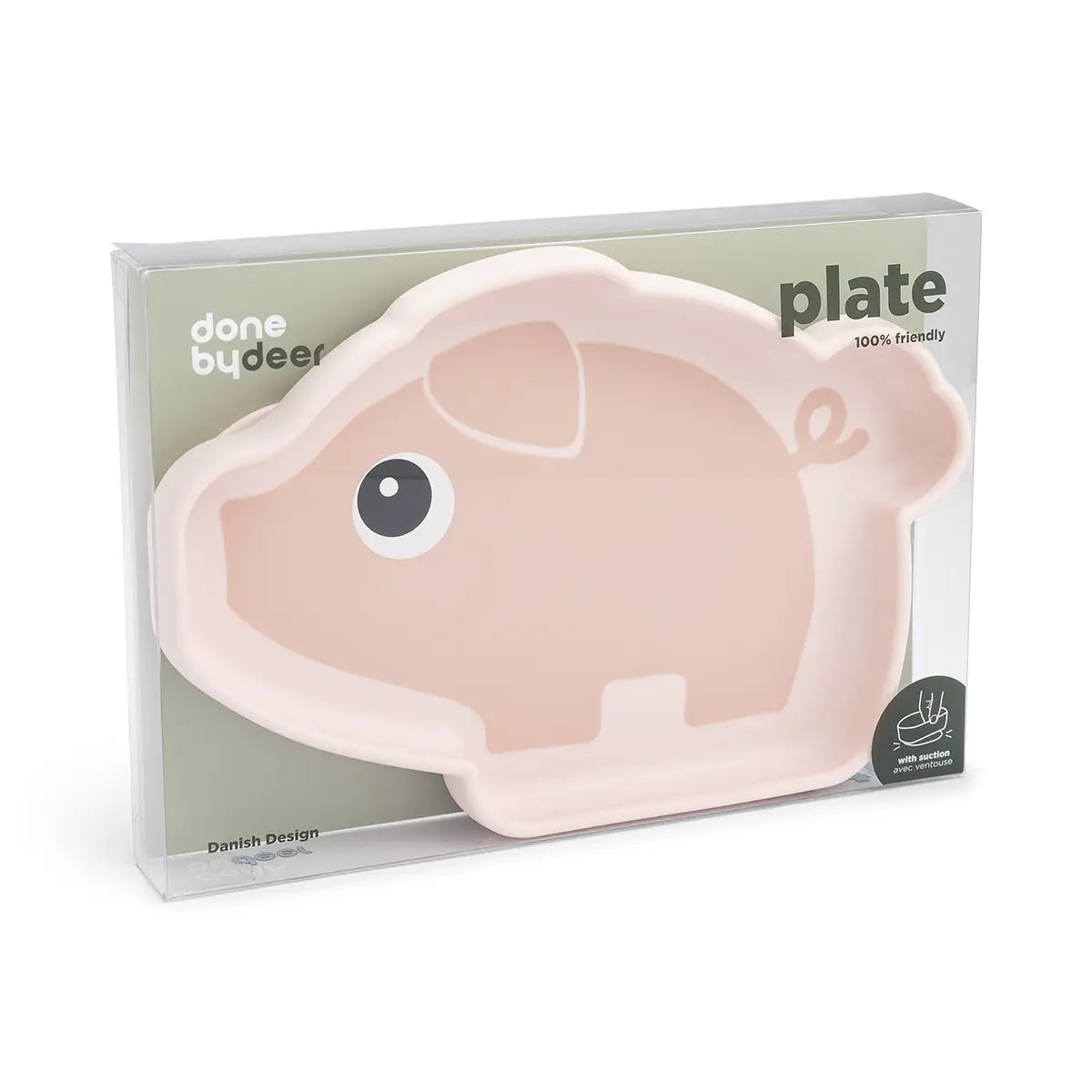 Silicone Stick&Stay plate - Pigee - Powder