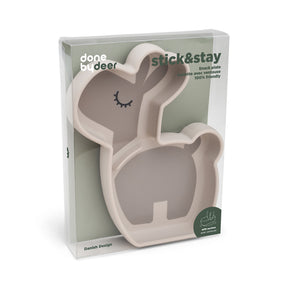 Silicone Stick&Stay snack plate - Lalee - Sand