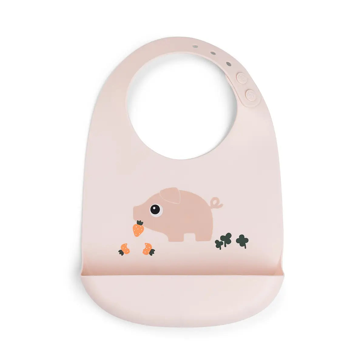 Done By Deer Bavoir En Silicone - Grande Poche Pour Repas Sans Salissures - Design Adorable