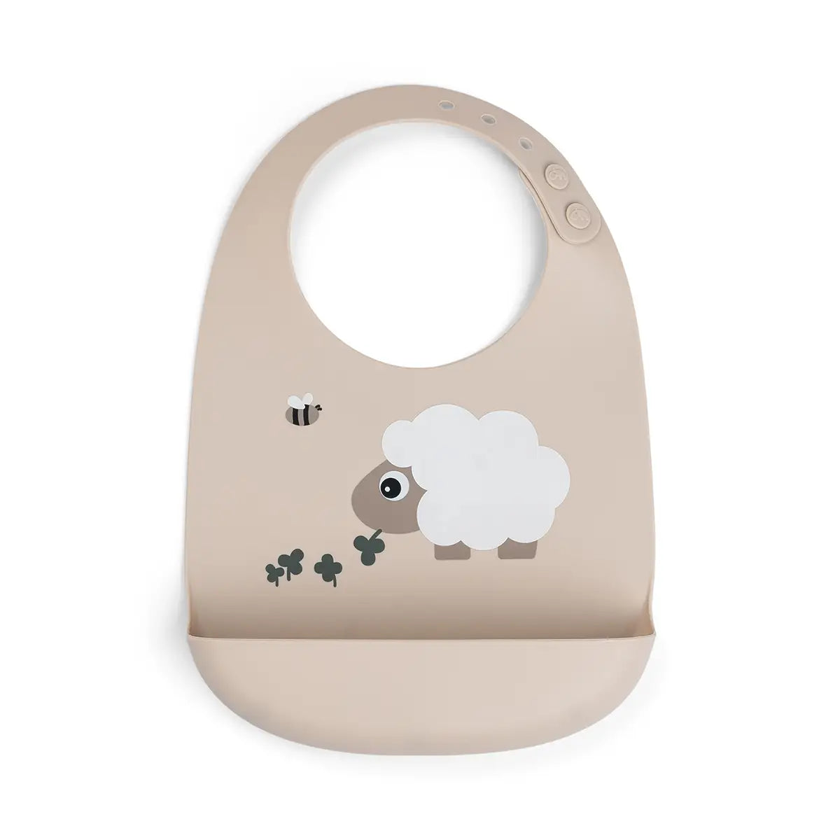 Silicone bib - Sheepy - Sand