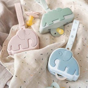 Silicone pacifier pouch - Elphee - Powder