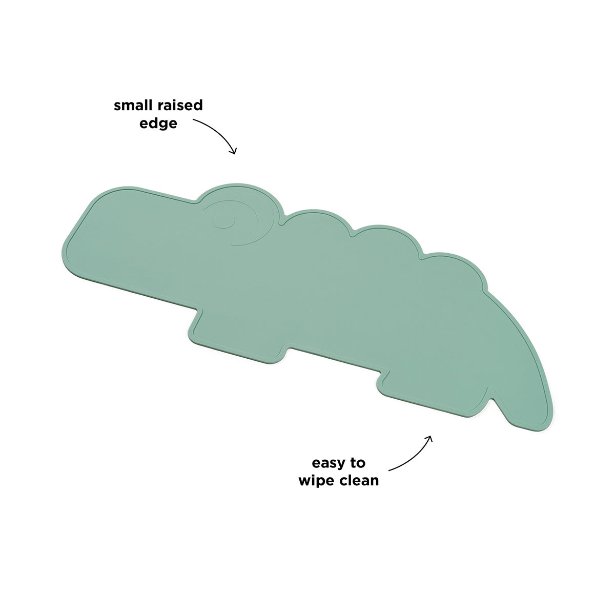 Silicone placemat - Croco - Green