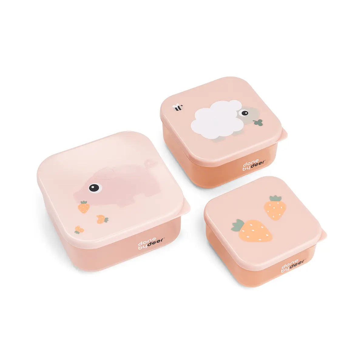 BoÓte ‡ go˚ter lot de 3 - Tiny farm - Rose