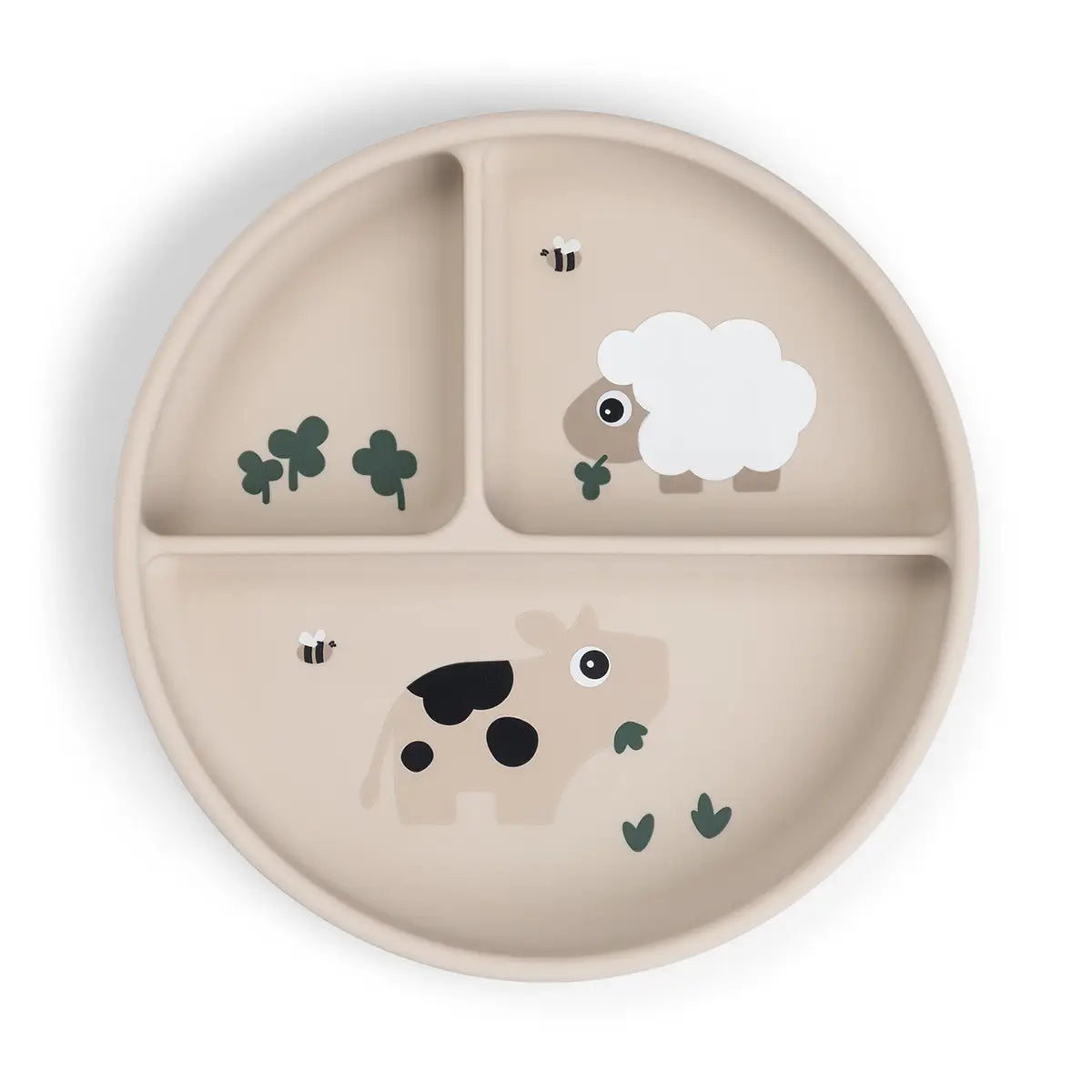 Stick&Stay compartment plate - Tiny farm - Sand