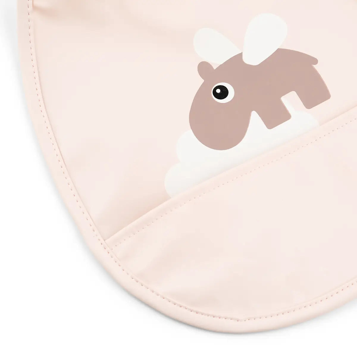 Tiny pocket bib 2-pack - Happy clouds - Powder