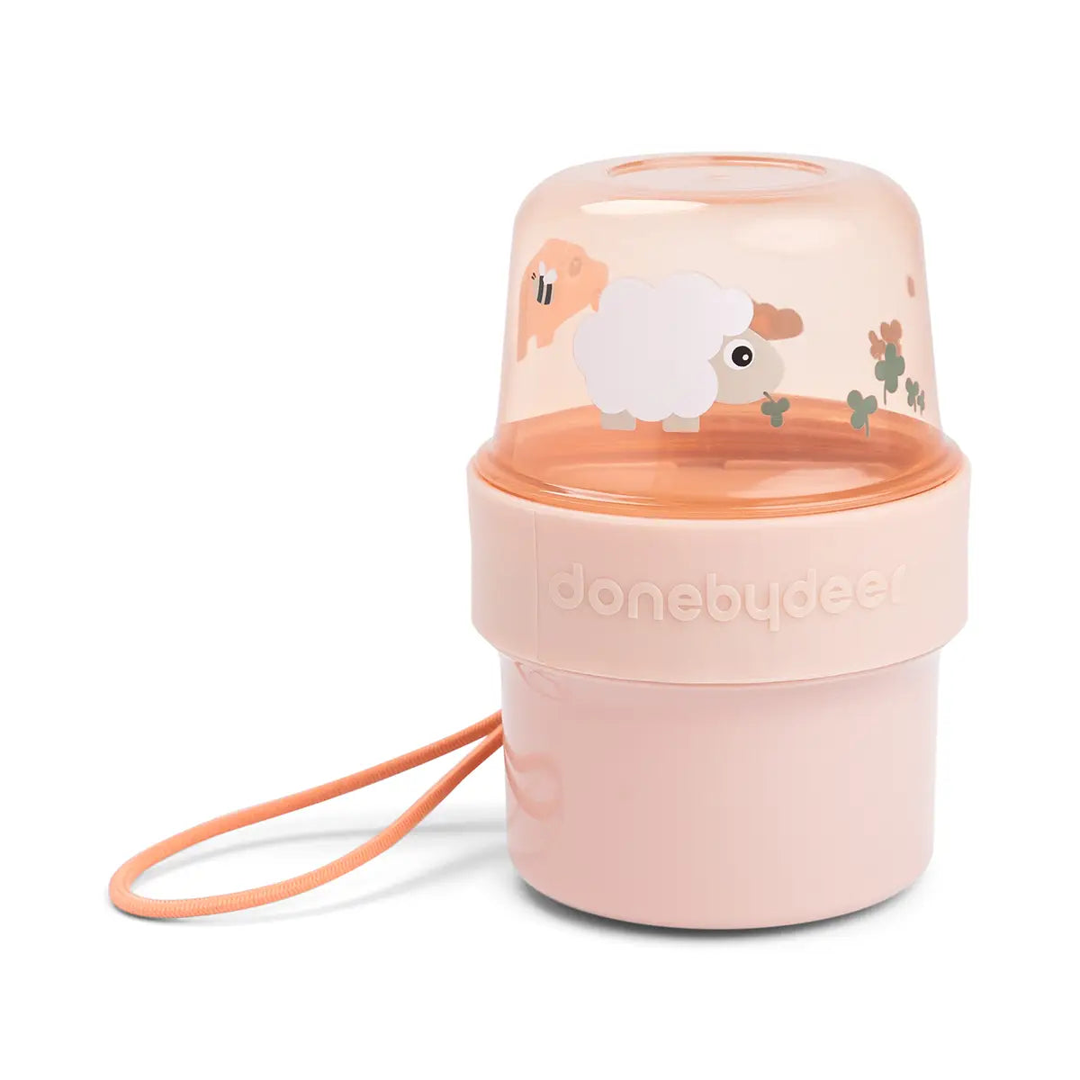 To go 2-way snack container S - Tiny farm - Powder