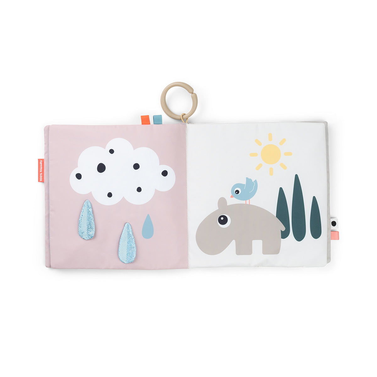 Tummy time soft book - Deer friends - Colour mix