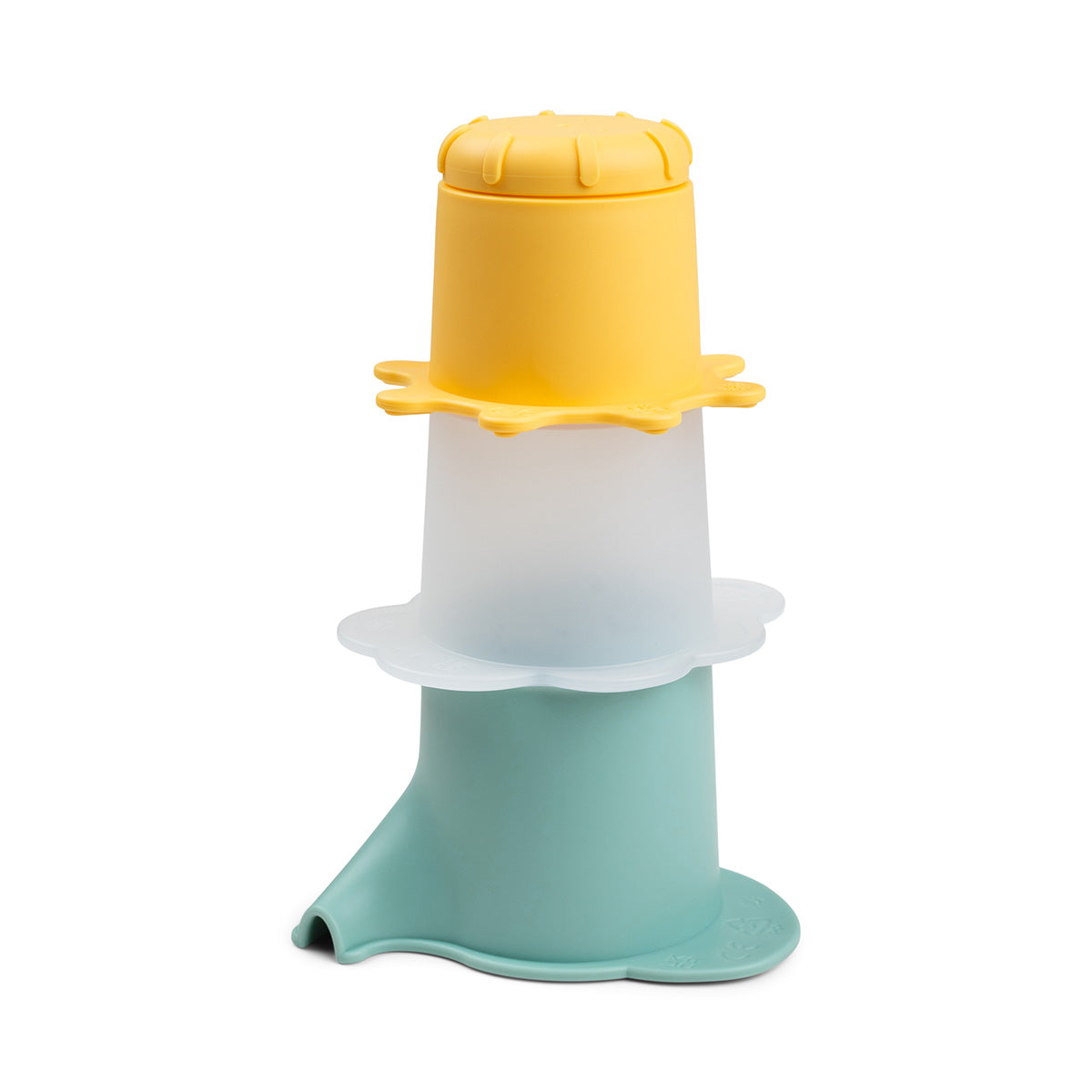 Water play & stacking cups 3 pcs - Elphee - Colour mix