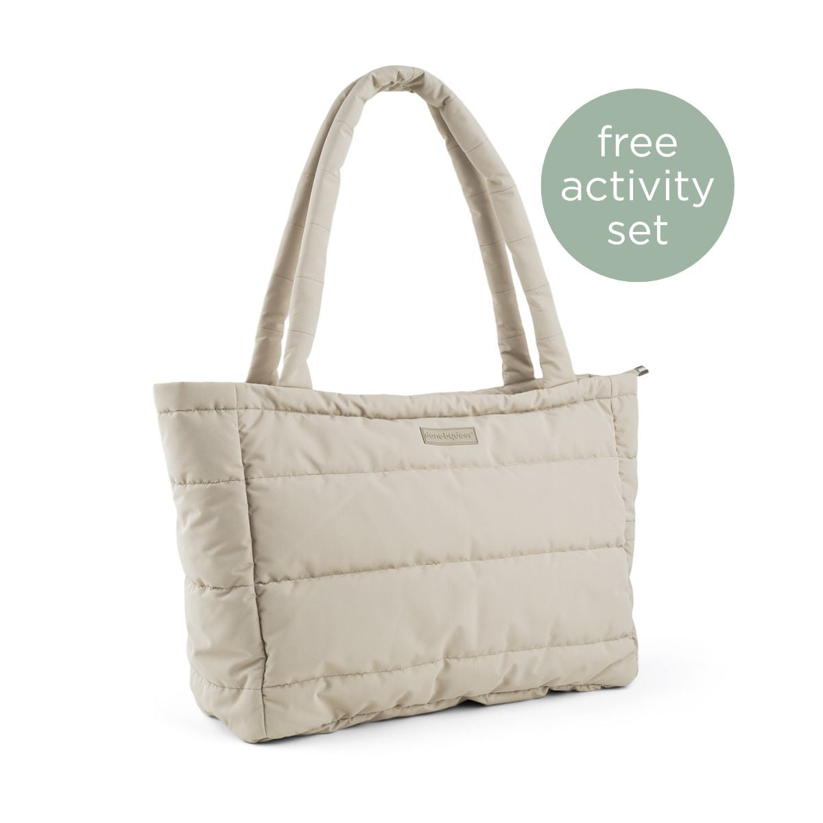 Gesteppte Wickeltasche Tote Bag - Sand