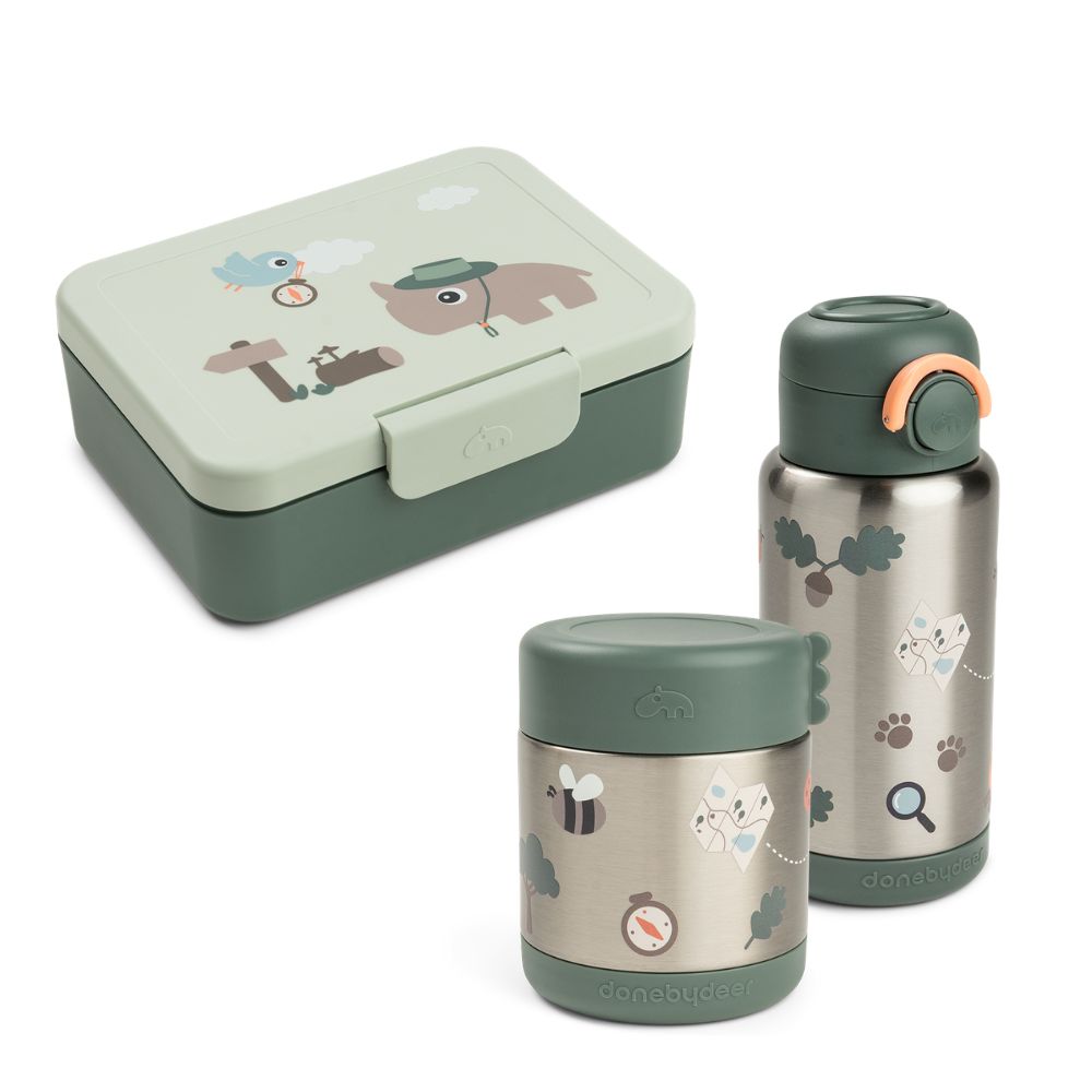 tiny trails brotdosen-set - grün