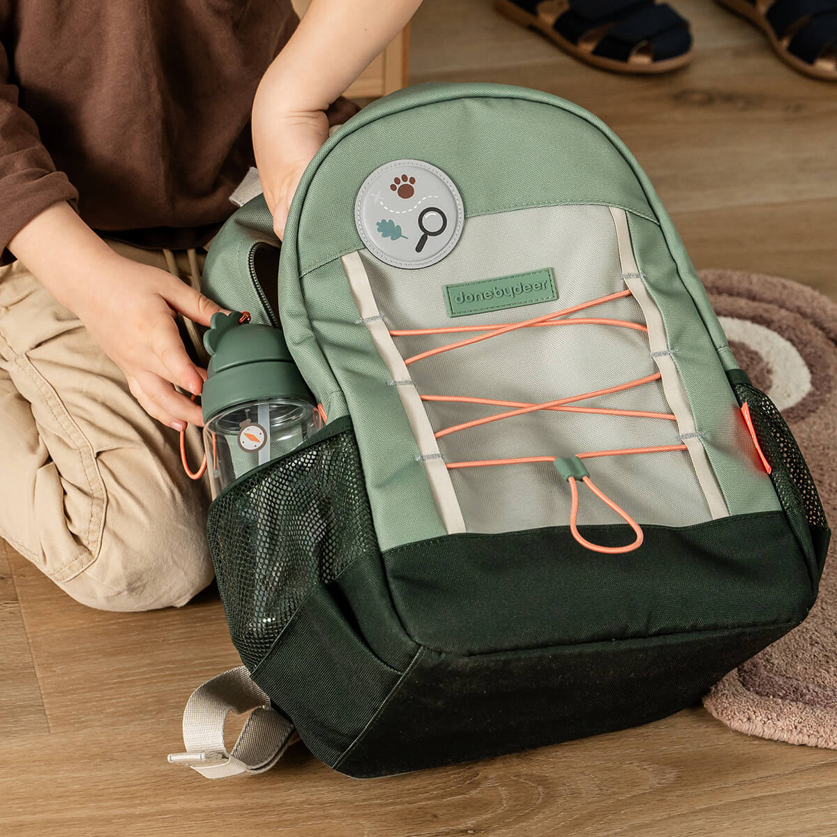 tiny trails rygsæk-sæt - junior - grøn