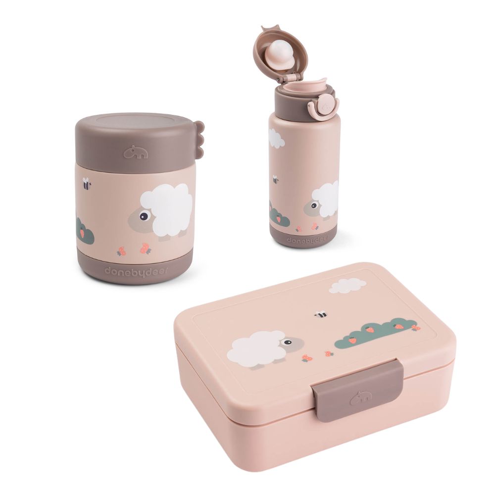 tiny farm thermo-brotdosen-set - rosa