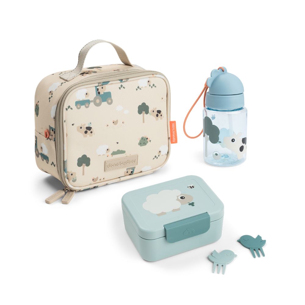 tiny farm insulated lunch kit - 2,8 L - sand/blue