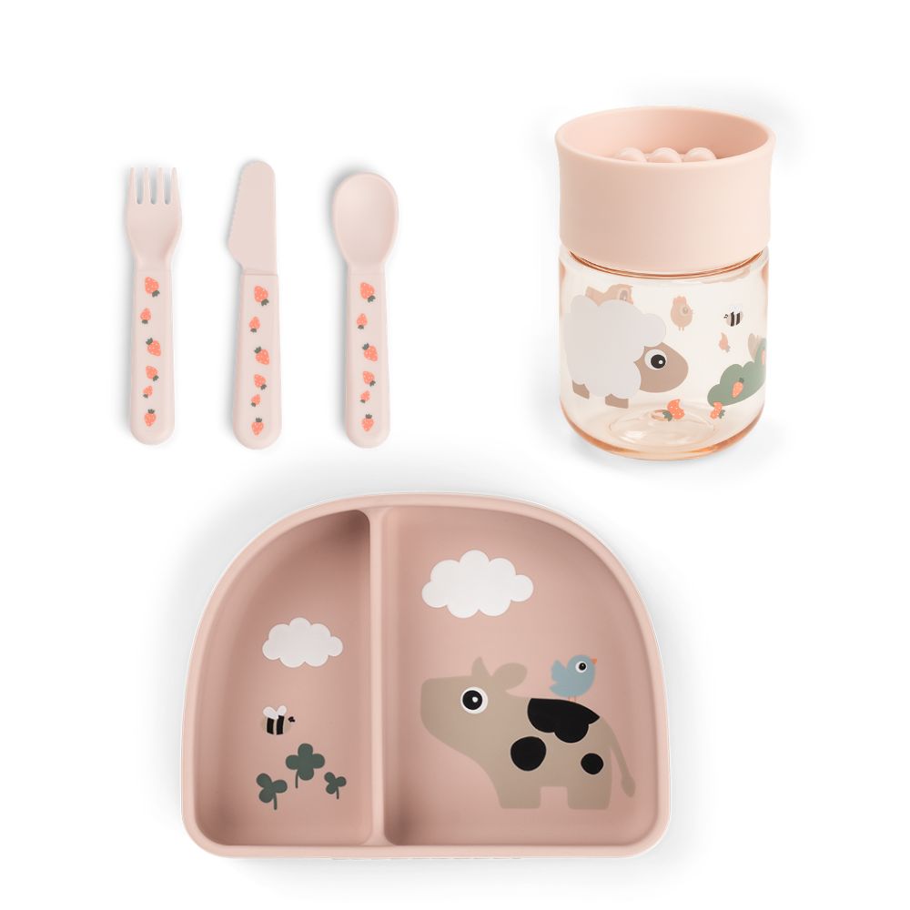 tiny farm lerntassen-set - rosa