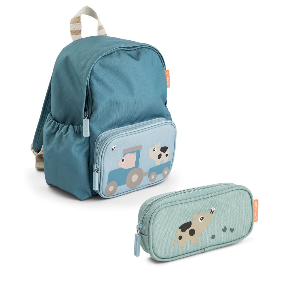 tiny farm skoleduo - 7,5 L - blå