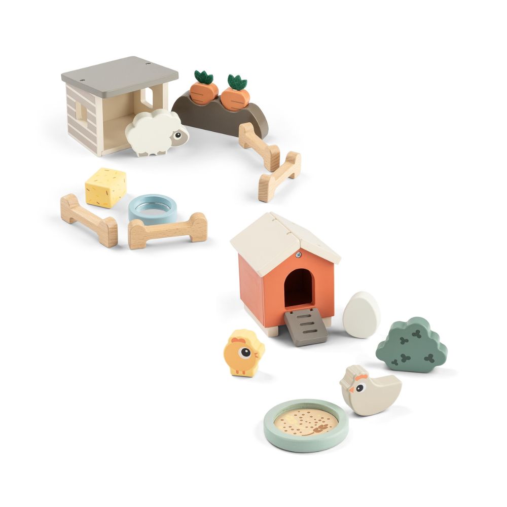 tiny farm Holzspiel-Geschenkset - Clucky & Sheepy