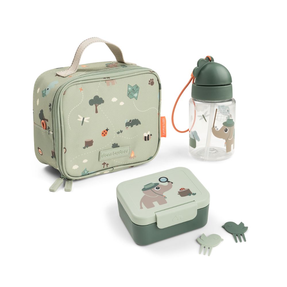 tiny trails insulated lunch kit - 2,8 L - green