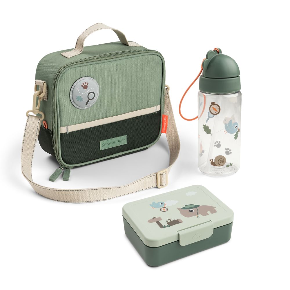 tiny trails insulated lunch kit - 4 L - green