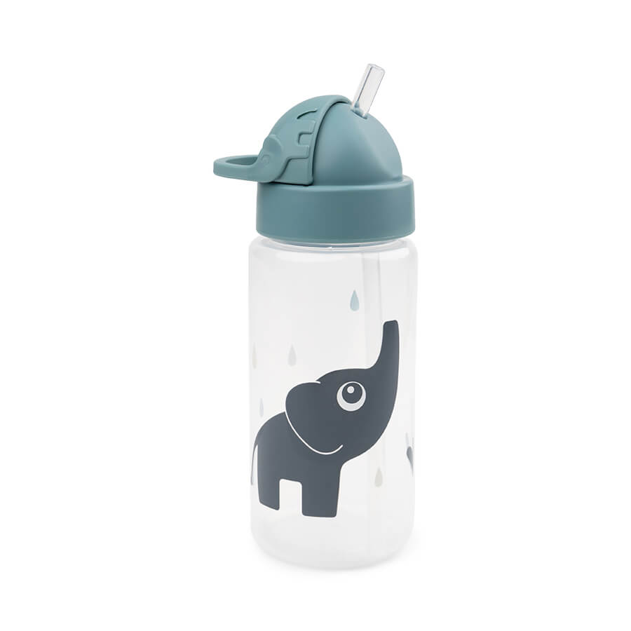 Straw bottle - Elphee - Blue - 350 ml