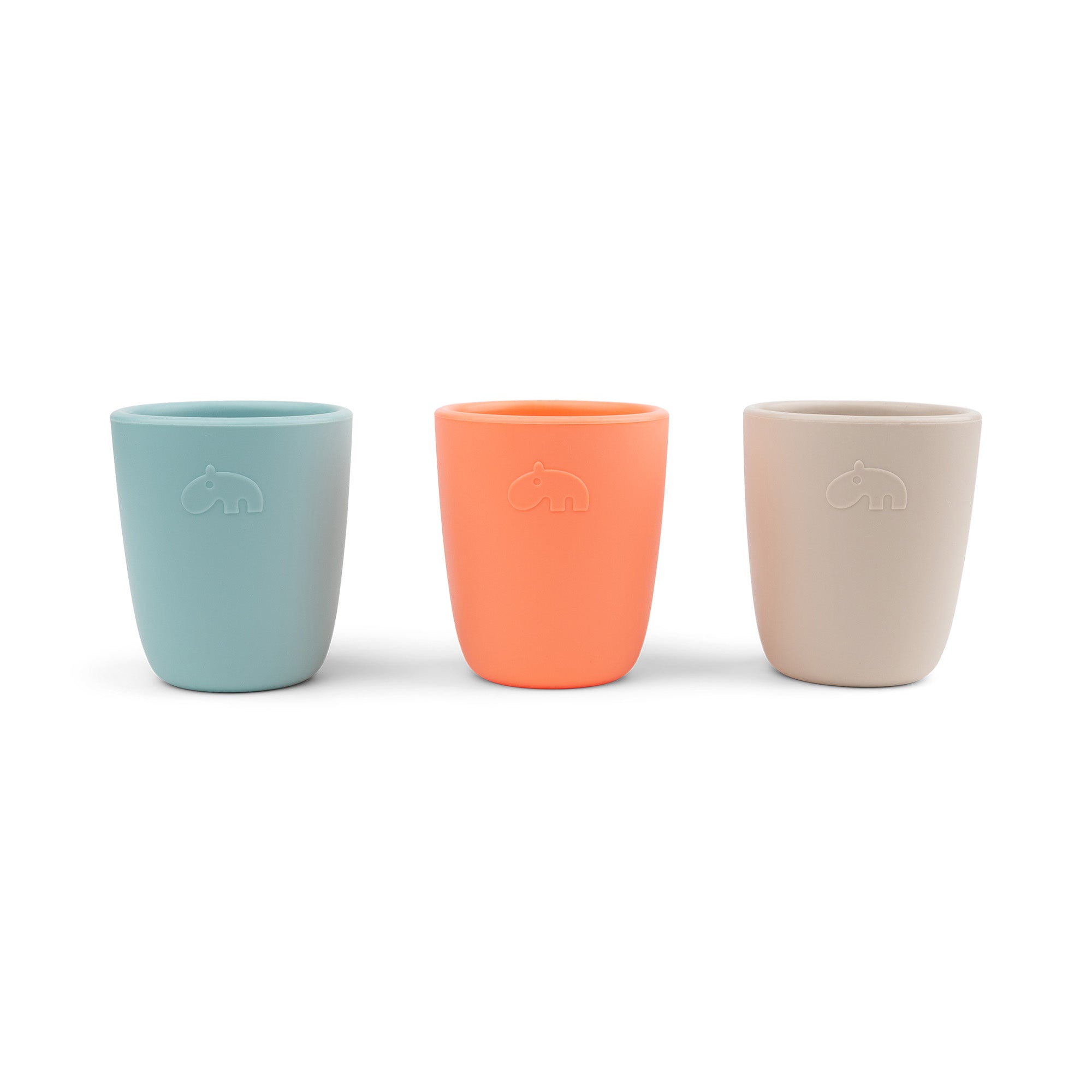 Vaso Silicona 3-pack - Coral/Arena/Azul