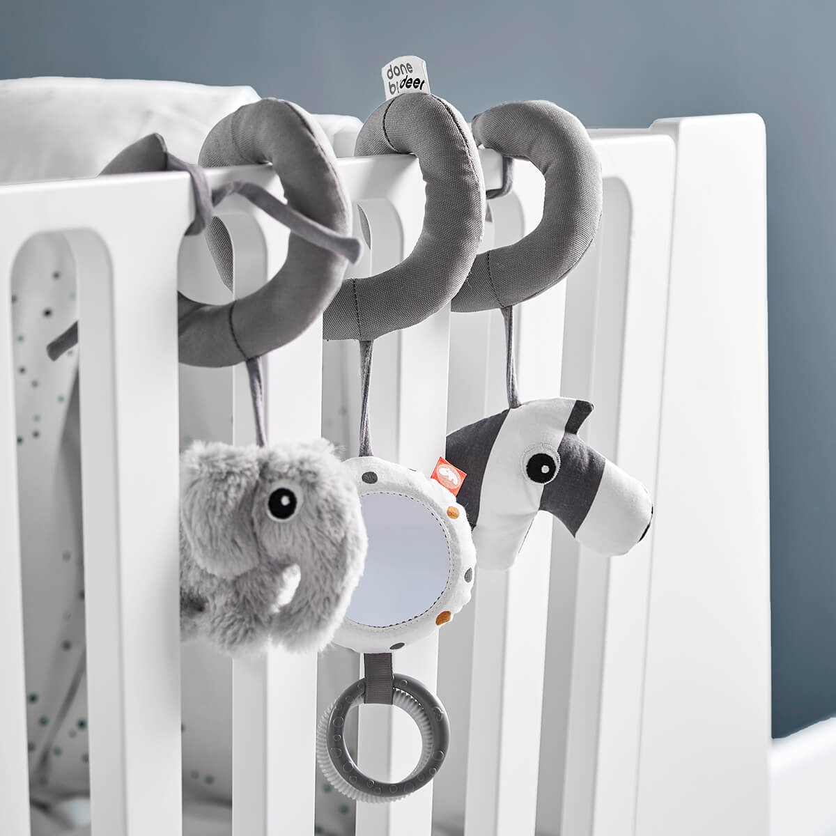 Activity spiral - Deer friends - Grey