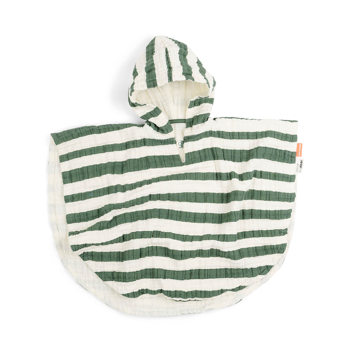Bath poncho - Stripes - Green