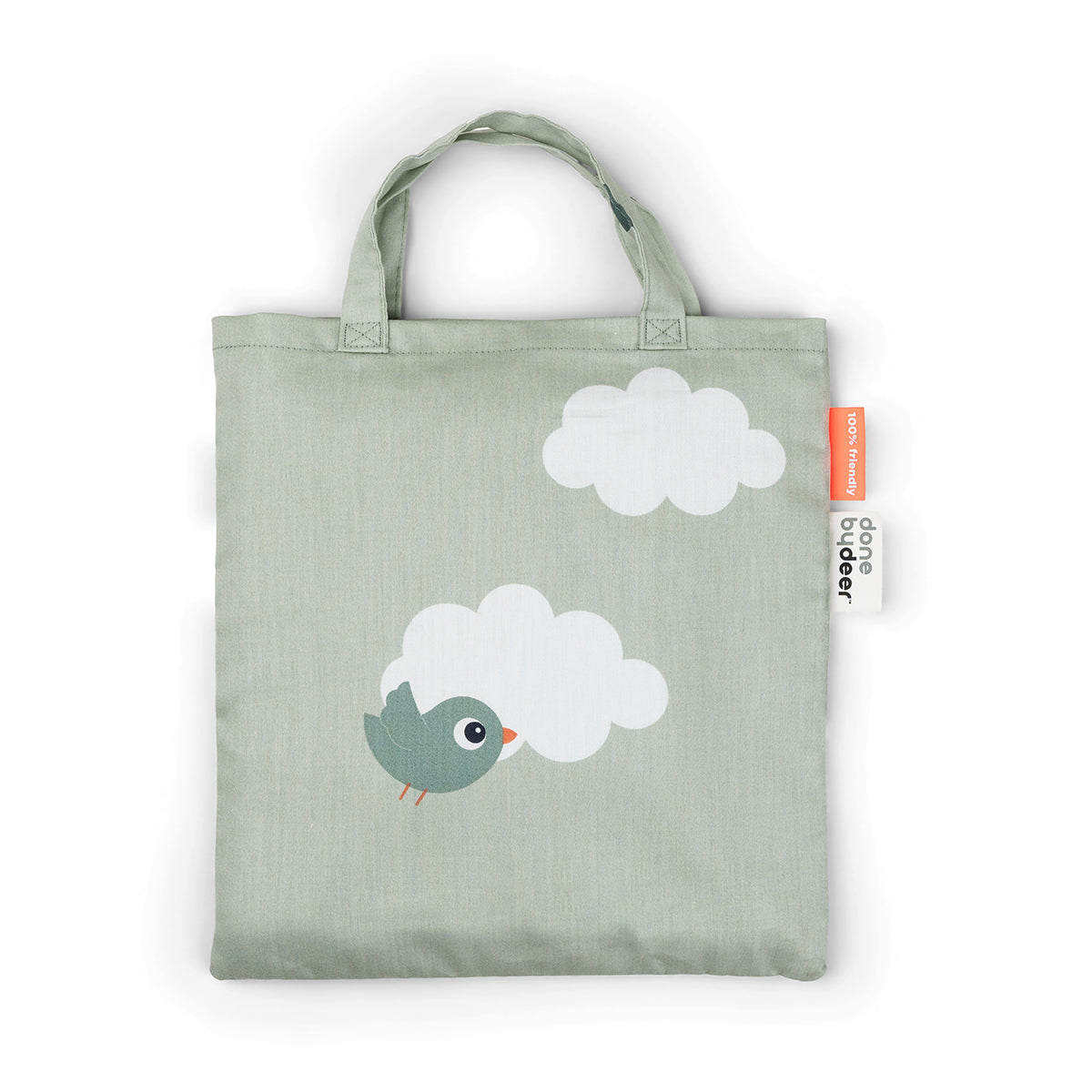 Bedlinen baby - Happy clouds - Green