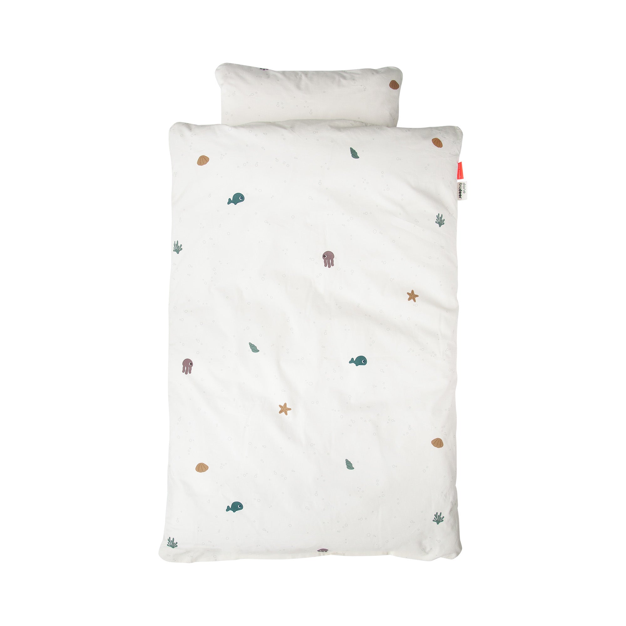 Bedlinen baby - Sea friends - Beige - Front