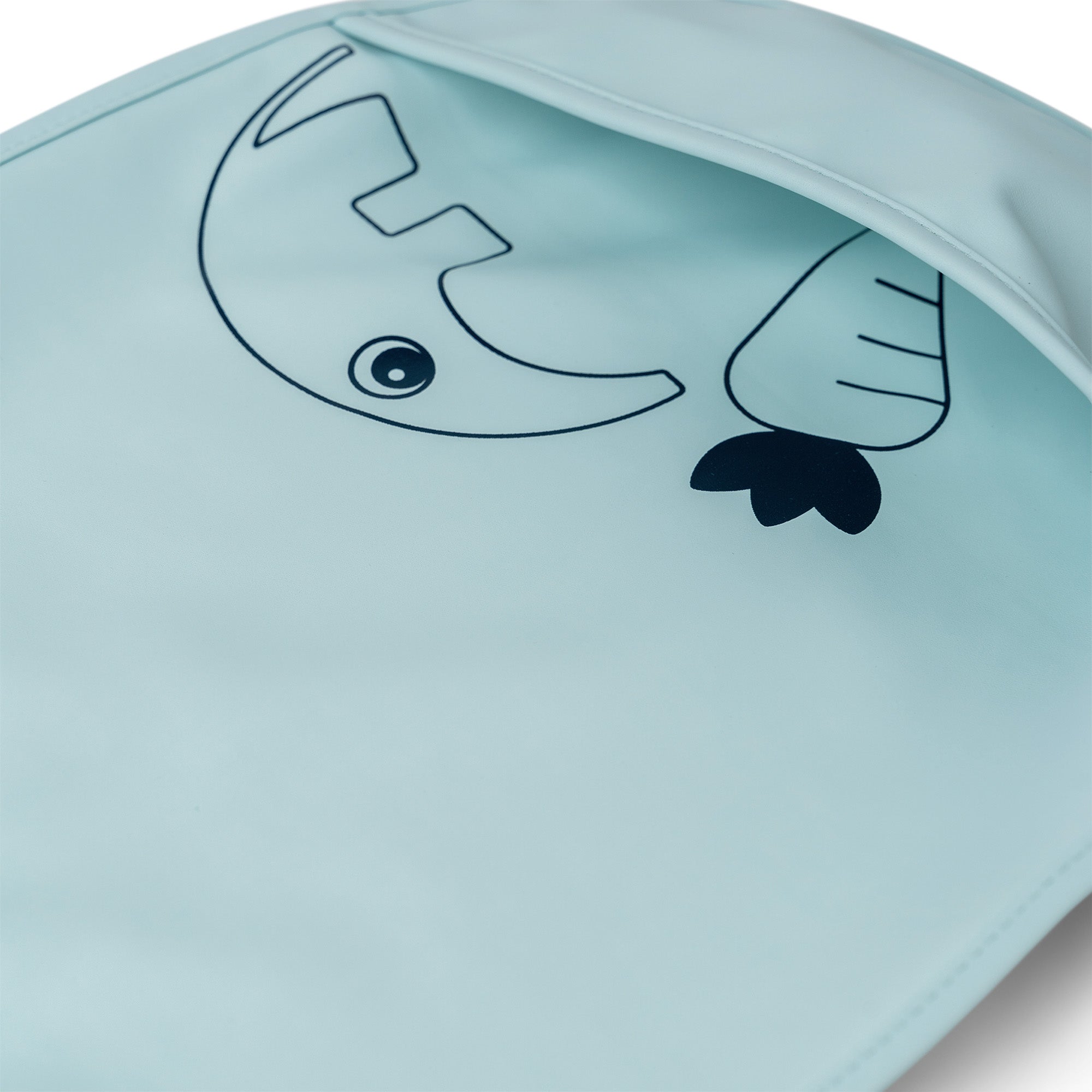 Bib with velcro 2-pack - Deer friends - Blue - Detail