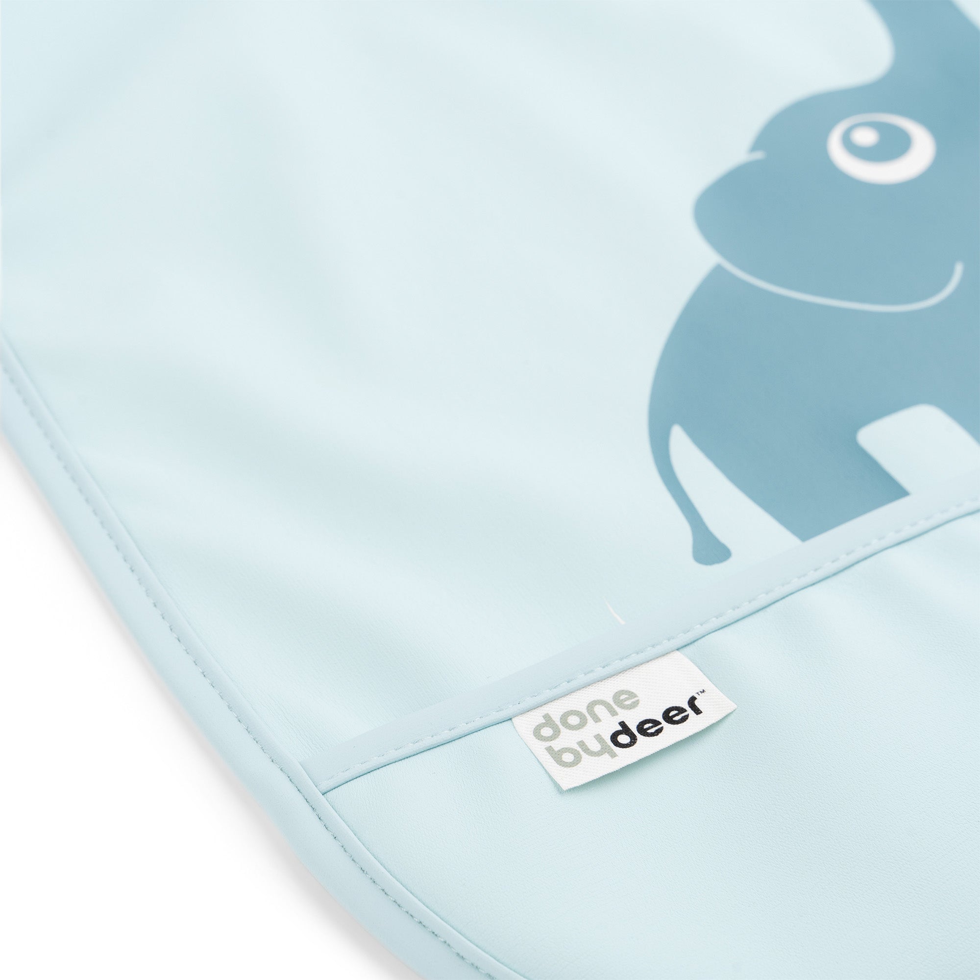 Bib with velcro 2-pack - Elphee - Blue - Detail