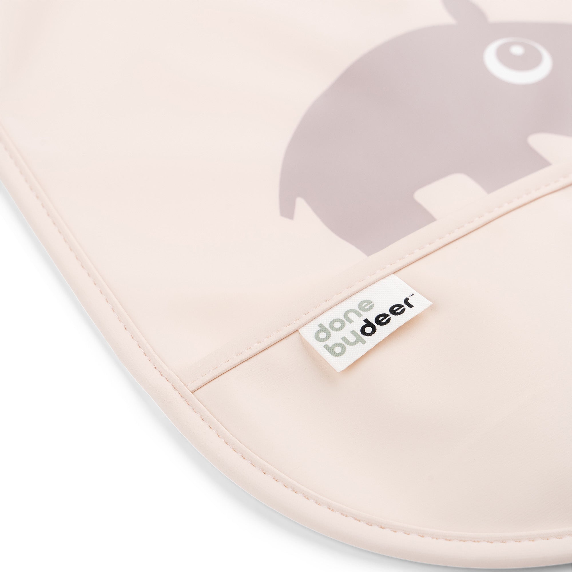 Bib with velcro 2-pack - Ozzo - Powder - Detail