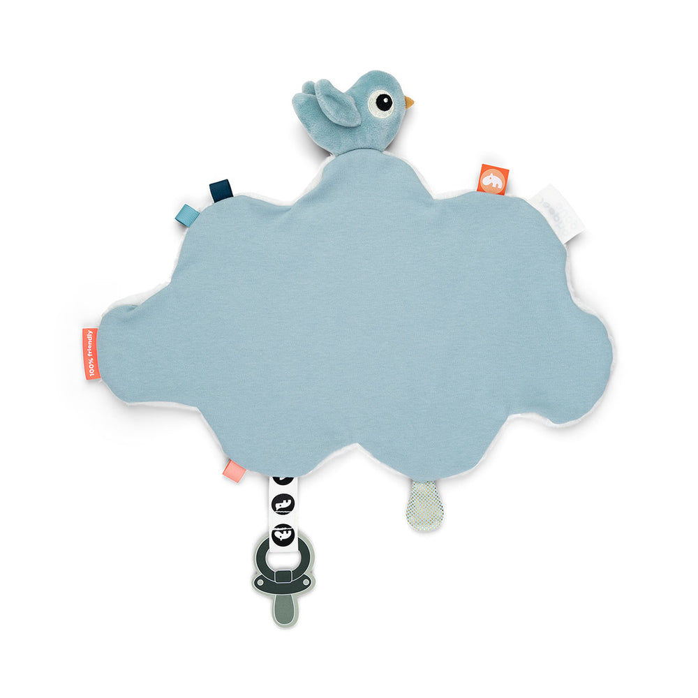 Happy Clouds Flannel and Minky Blanket main image 1