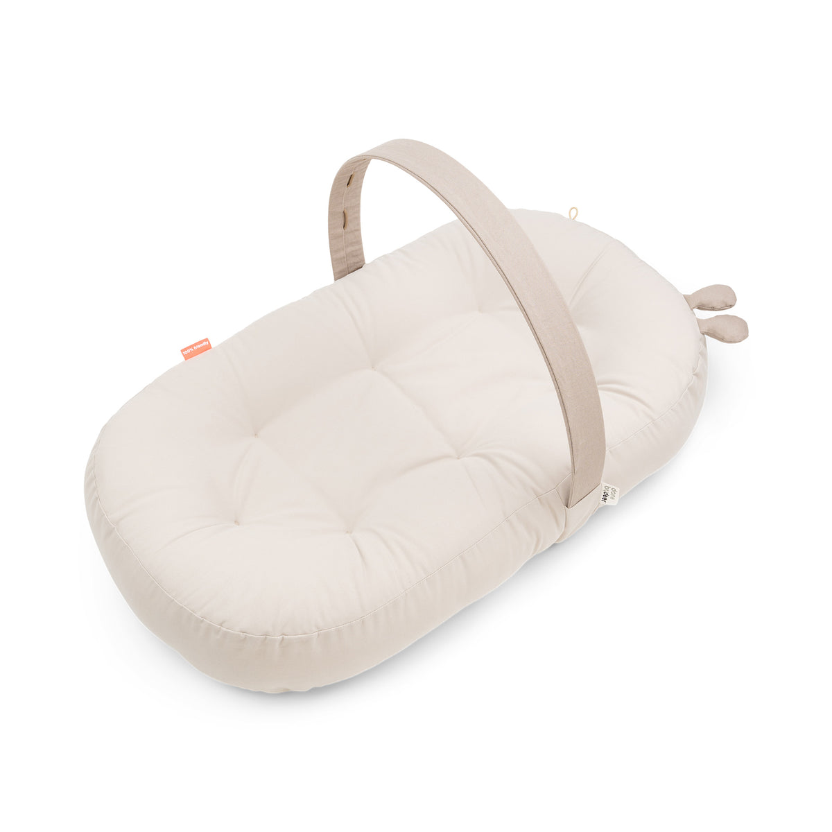 Cozy lounger with activity arch - Raffi - Sand - Front
