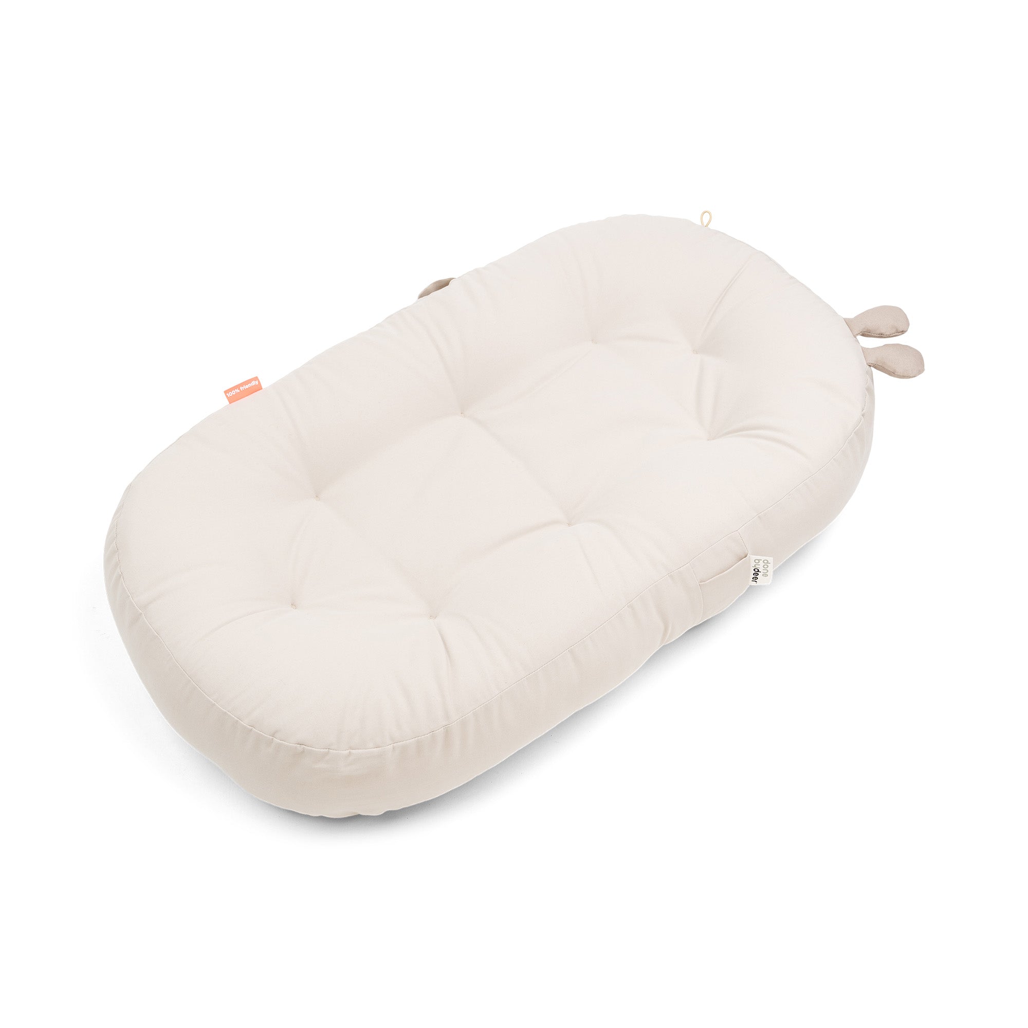 Cozy lounger with activity arch - Raffi - Sand - Front