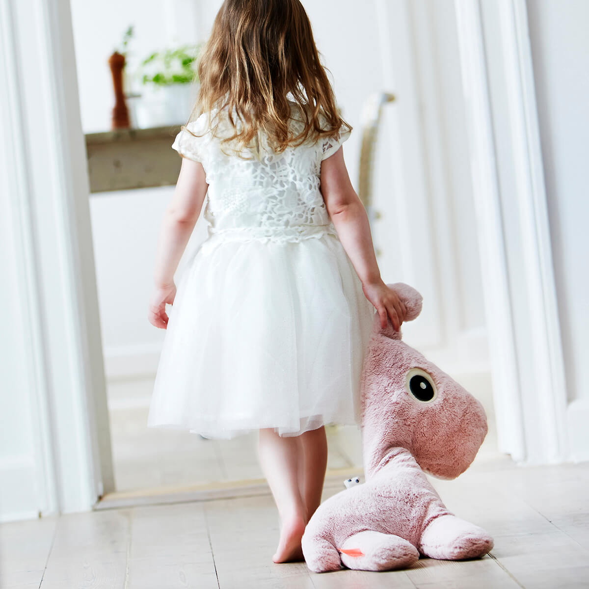 Peluche moyenne - Raffi - Rose