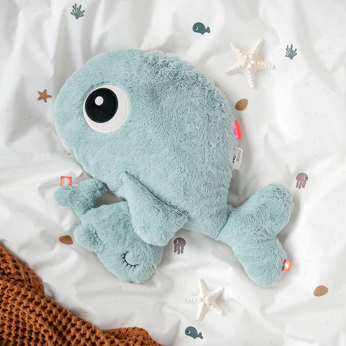 Peluche moyenne - Wally - Bleu