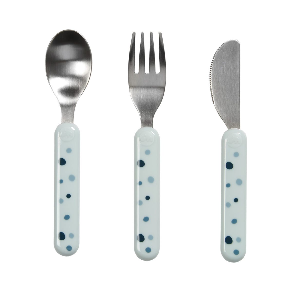 Cutlery set - Dreamy dots - Blue - Front