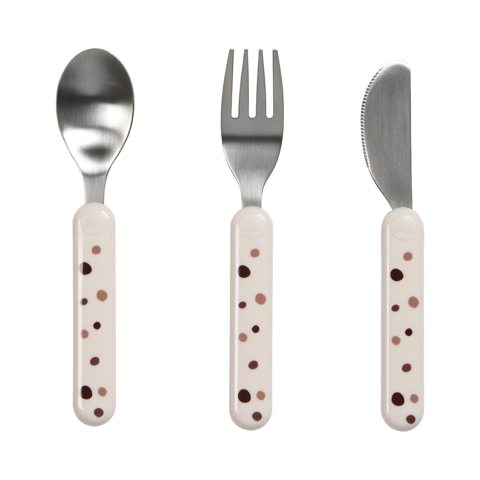 Cutlery set - Dreamy dots - Powder - Front